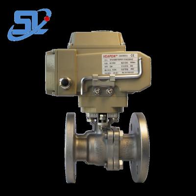 China General Stainless Steel Electric Motorized Control Flange Proportional Ball Valve for sale