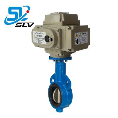 China Wafe DN50 SS304 SS316 General Cast Iron Center Line Electric Motorized Butterfly Valve for sale