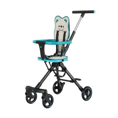 China 2021fashion high carbon steel frame baby stroller kids push chair lightweight foldable stroller China manufacture for sale