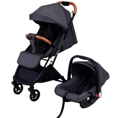 China Hot Cheap Stainless Steel Wholesale China Mom Factory Baby Pram Stroller 3 in 1 for sale