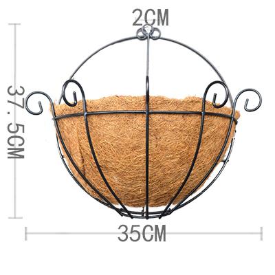 China Amazon Brown Coconut Shell Hanging Basket Natural Environmental Protection Flower Pot Modern Hot Sell Indoor Indoor Outdoor Rack for sale