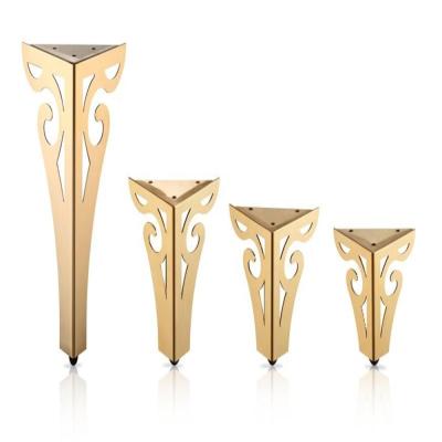 China Modern Cast Iron Furniture Legs Gold Cabinet Legs Metal Gold Furniture Legs Morden Furniture Legs For Sofa for sale