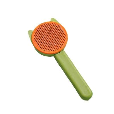 China Sustainable Factory Wholesale Low Moq Self Cleaning Pet Needle Brush Cat Dog Hair Grooming Slicker Brush for sale