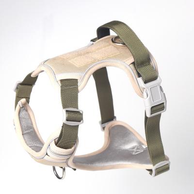 China Reflective Pet harness vest type reflective large dog harness explosion-proof impact dog leash for sale