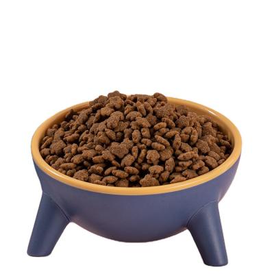 China Non-automatic Wholesale fancy golden supplier ant proof 15 degree non  pet cat bowl for sale