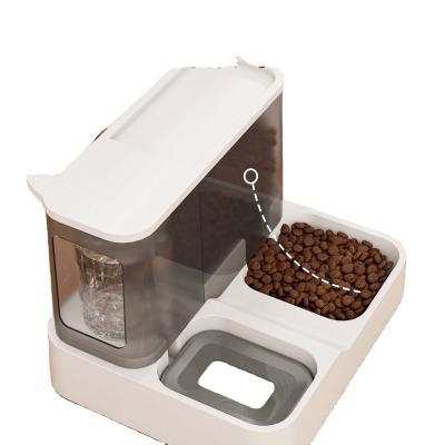 China Automatic Drink water and feed the all-in-one large-capacity food se Dog and cat water dispenser Automatic pet water feeder for sale