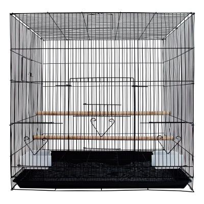 China Breathable Wholesale Higher Large Parrot Flying Cage Metal Wire Folding Large Bird Cages for sale