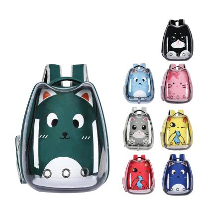 China Stocked Pet Backpack Outside Portable Transparent Space Capsule Pet Bag Cat Breathable Backpack Pet Carrier Bag for sale