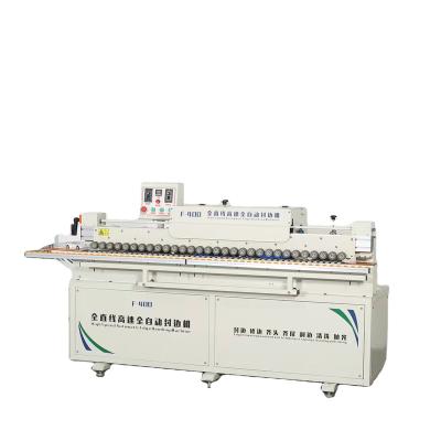 China Building material shops straight line automatic bevel edge sealing machine with front and flush function from drain port for sale