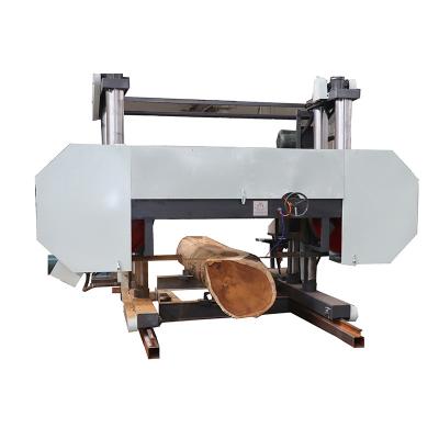 China Horizontal Easy To Operate Large Movable Woodworking Horizontal Band Saw Cutting Machine for sale