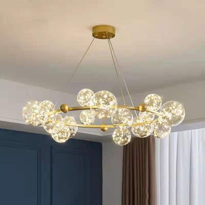 China Modern Nordic light luxury starry chandelier suitable for restaurants and living room hotels for sale