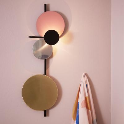 China Modern Minimalist Creative Planet Art LED Lights Background Wall Decoration Lights for sale