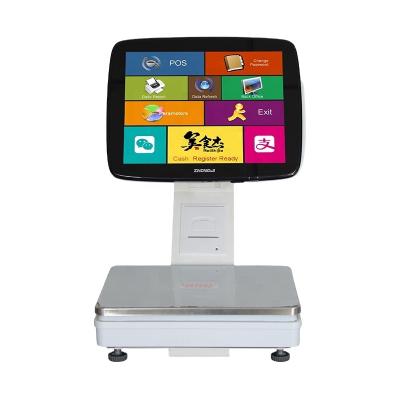 China All in one store retail store position scale with ZJ-CS15B printer for sale