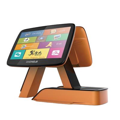 China Restaurant Or Retail All In One 11.6 Inch Dual Screen Cheap Android POS Terminal POS System With Google Play for sale