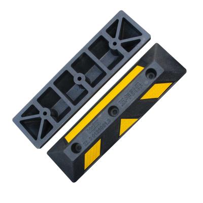 China Wholesale Wear-Resistance 500*150*100mm Car Block Parking Trolley Wheel Rubber Stopper for sale