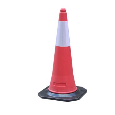 China Road Warning Direct Sale Traffic Barrier Cone PVC91CM Red Traffic Road Cone for sale