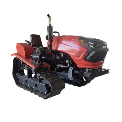 China Farm Work Machinery High-horsepower water and drought dual crawler rotary cultivator multi-functional crawler tractor excavator mountain orchard for sale