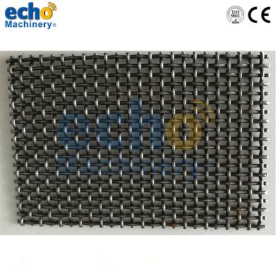 China Durable Structure And Even Mesh 65Mn Mining Screen Mesh, Sand Screen Mesh, Hook Screen Mesh For Vibrating Screen for sale