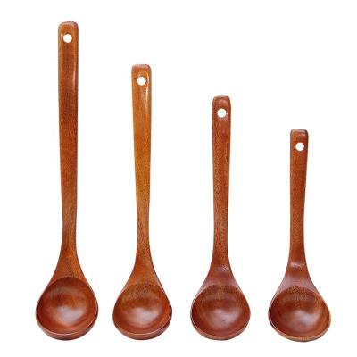 China Sustainable Factory wholesale Japanese noodle soup spoon Korean wooden spoon for cooking spoon set kitchen for sale