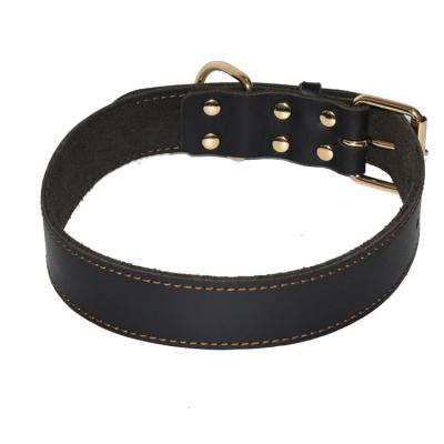 China Sustainable Private Label High Quality Soft Leather Dog Collar Custom for sale