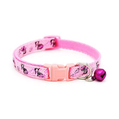 China Viable Accessories Dog Supplies Adjustable Cat Collars Cute Cat Collar Bells for sale