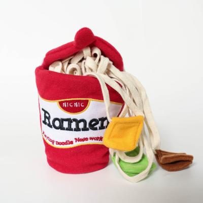 China Sustainable Korean Style Noodles Train Smelling Interactive Food Leak Dog Toys for sale