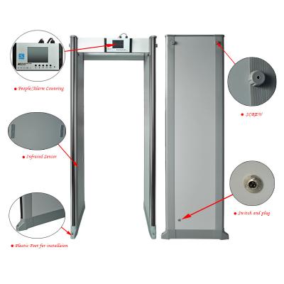 Cina wifi smart airport smart lcd style walk through metal detector gate in vendita