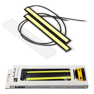 China Residential COB Led Strip Super Bright 12V Daytime Running Light Waterproof Aluminum FOB/COB LED Strips Car Fog Light for sale