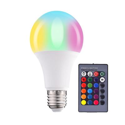 China E27 Led Bulb Bedroom Room Decor Background Wall Tiktok Table Lamp E27 RGB LED Atmosphere Night Light Multicolor Livestream Light for sale