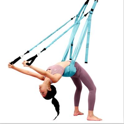 China Best Selling Universal Gym One Word Horse Hip Stretch Open Yoga With Rope Pull Stretch Belt Inverted Lunges Lower Waist Trainer Aerial Yog for sale