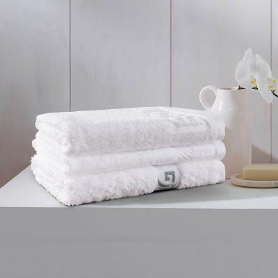 China Wholesale Custom Child Safe Hotel Bath Luxury White Towels Set 100% Cotton With Logo for sale