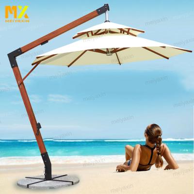 China Weather Resistant High Quality Outdoor Round Shape Patio Golf Giant Cantilever Umbrella With Logo Prints for sale