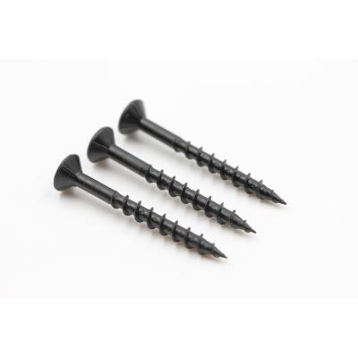 China PHILLIPS/SQUARE C1022 9 X 2 1/2 Mexico Market BLACK WOODEN FLAT HEAD SCREW CHIPBOARD SCREW STEEL for sale