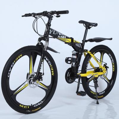 China MACCE Double Brake 2 Wheeler Foldable MTB Folding Bike Men and Women Full Cycle Steel High Carbon Steel Suspension in Tianjin Jienate for sale