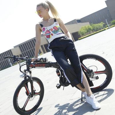 China Cheap Chinese Folding Mountain Electric Bicycle 8AH 36V Battery Foldable Steel Ebike Bici For Adult On Sale 26 Inch Super Power for sale