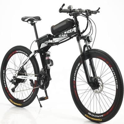 China New Steel E Bikes 250w Motor E-bike Max Range E-Bike Electric Bicycle Two Wheels Cycle Disc Brake Bicicleta Folding Mountain Ebike for sale