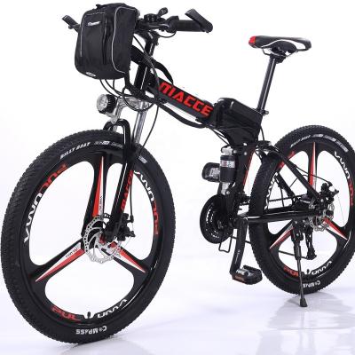 China MACCE 1000w Steel E-bike Bicycleold Rower Elektryczny OEM Two Wheels 21 Speed ​​Light Weight Folding Electric Mountain Bike for sale