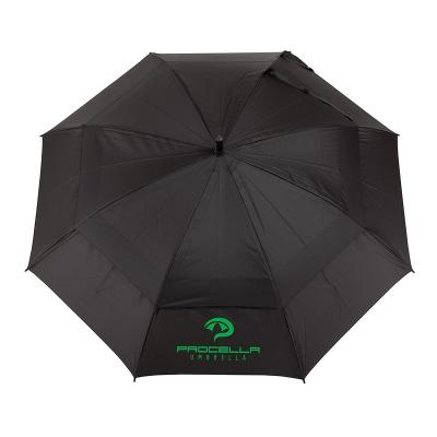 China Craftsman Automatic Black Big Size Shatterproof Waterproof And Windproof Golf Umbrella for sale