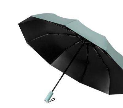 China Minimalist 23 Inch 10 Ribs Umbrella Automatic Open And Closed Umbrella 3 Folds, UV Protection Umbrella for sale