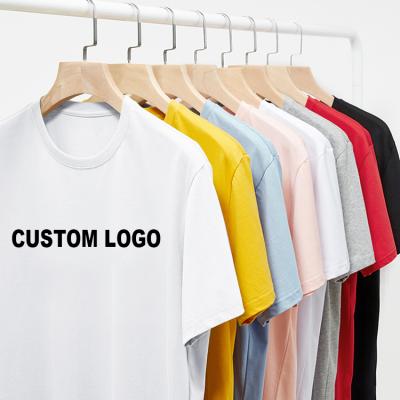 China Custom Printing Logo Cotton White Men Anti-pilling Plus Size Plain T Shirts Vintage High Quality Casual T-shirt for sale