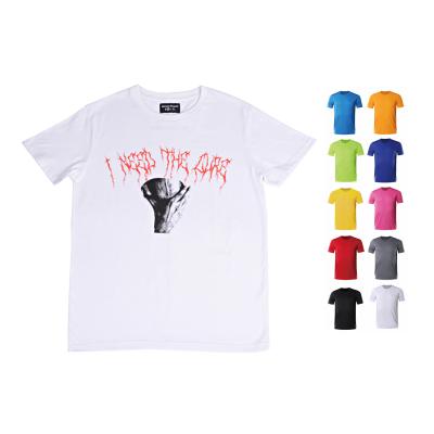 China Factory wholesale custom anti-pilling printing logo t-shirt designs custom blank cotton men t-shirt for sale for sale