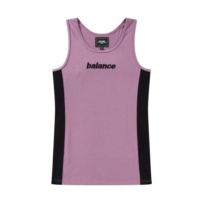 China Fashion Anti-Pilling Embroidered Two Tone Girls Ladies Tank Tops Gym Custom Made Tank Top for sale