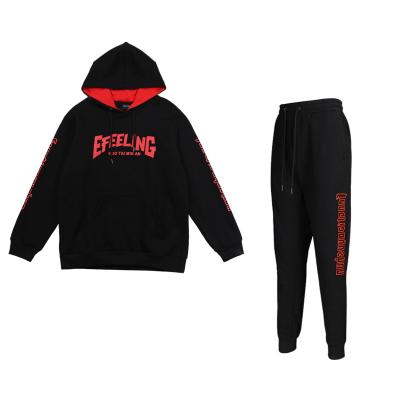 China Custom Anti-Pilling 2 Piece Gym Sports Mens Jogging Sweat Suits Two Piece Tracksuit for sale