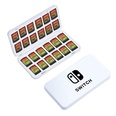 China 24 Game Card Storage For Switch OLED 24 In 1 Game Shockproof Cards Case Shell Box Protective Hard Cover For Nintendo Switch Games Storage Accessories for sale