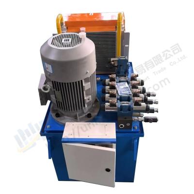 China Brick press tile press hydraulic pump station hydraulic power unit for hydraulic brick press for sale