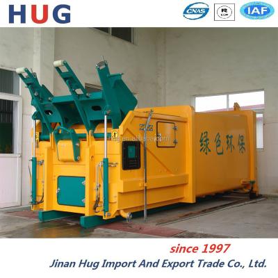 China Mobile Hydraulic Compactor/Hanging Bins Building Material Stores Rubbish Trash Compactor for sale