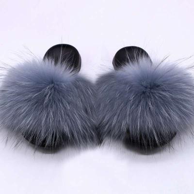 China Fashion Trend Winter Fur Sandals Women Fashion Fur Slipper for sale