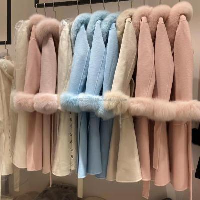 China 2021 Winter Women's Full-Length Coat Woolen European Popular Cashmere Coat Breathable Woolen for sale