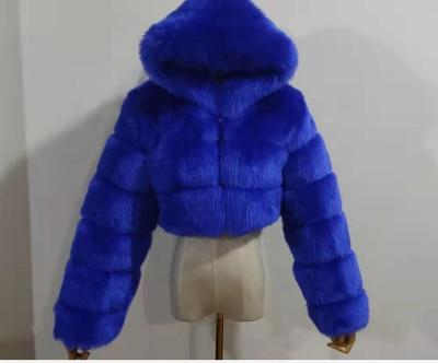 China 2022 Winter Fashion Fox Fur Coat Women Faux Fox Fur Short Jacket Breathable for sale