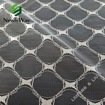 China Shrink-Resistant Warp Knitted Ribbon Nylon Yarn Tulle Lace Trim Fabric For Garment Accessories for sale